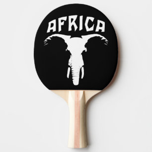 African Elephant Face   Africa Ping Pong Paddle