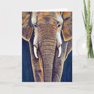 African Elephant Greeting Card