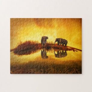 African Elephant Jigsaw Puzzle