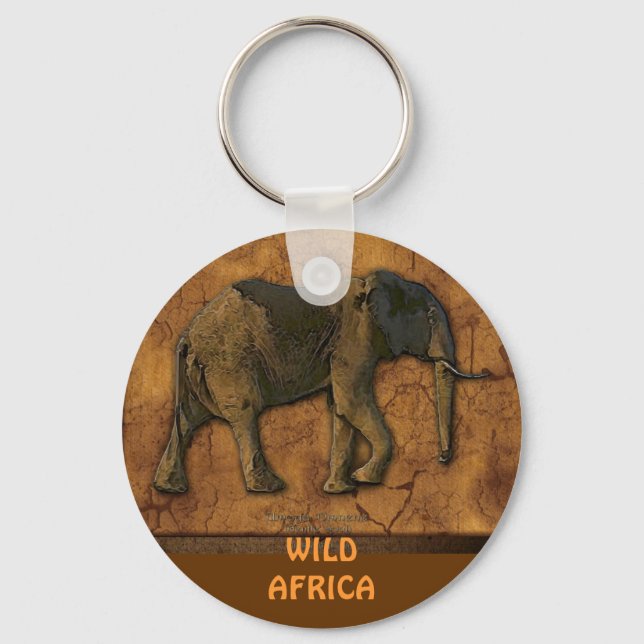 AFRICAN ELEPHANT Keychain (Front)
