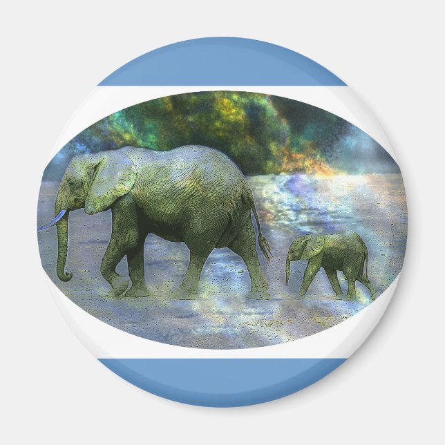 African Elephant Magnet (Front)