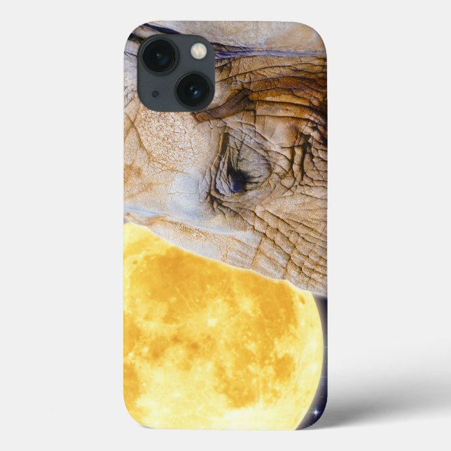 African Elephant & Moon Mystical Photo Case-Mate iPhone Case (Back)