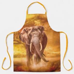 African Elephant Nobility Apron