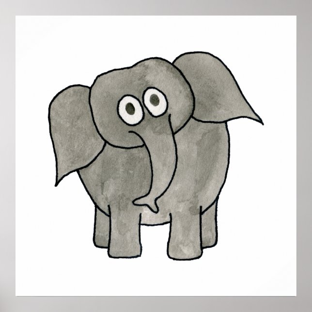 African Elephant. Poster (Front)
