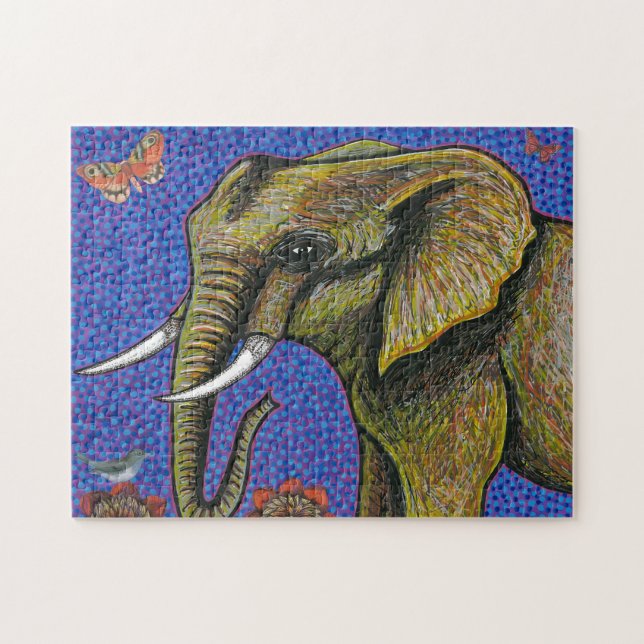 African Elephant Puzzle (Horizontal)