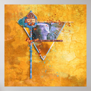 African Elephant Shield "THE MIGHTY TRIBE" Poster