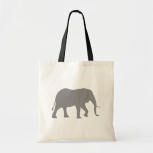 African Elephant Silhouette Tote Bag