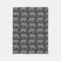 African Elephant Silhouettes Pattern