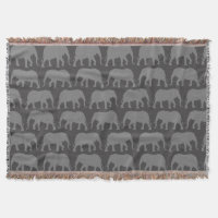 African Elephant Silhouettes Pattern | Wildlife