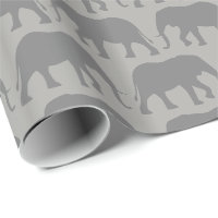 African Elephant Silhouettes Pattern