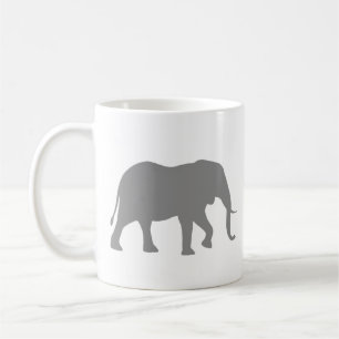 African Elephant Silhouettes Wildlife Animal Coffee Mug