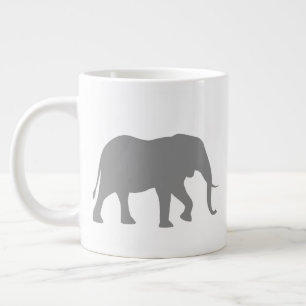 African Elephant Silhouettes Wildlife Animal Large Coffee Mug