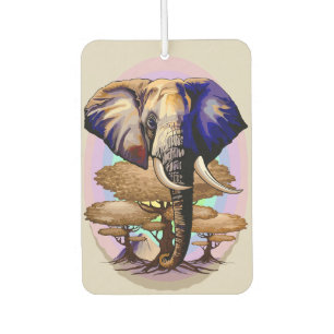 African Elephant Surreal Portrait  Car Air Freshener