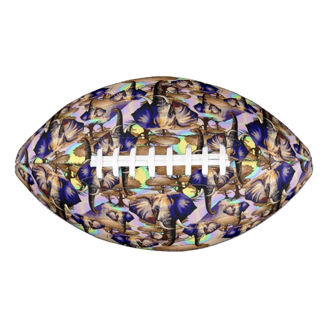 African Elephant Surreal Portrait  Football (Front)