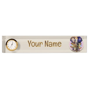 African Elephant Surreal Portrait Nameplate