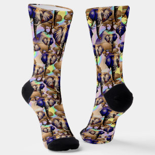 African Elephant Surreal Portrait Socks