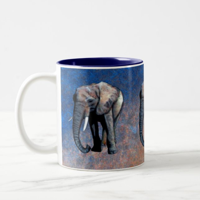 African Elephant Wildlife-supporter Drinking Mug (Left)