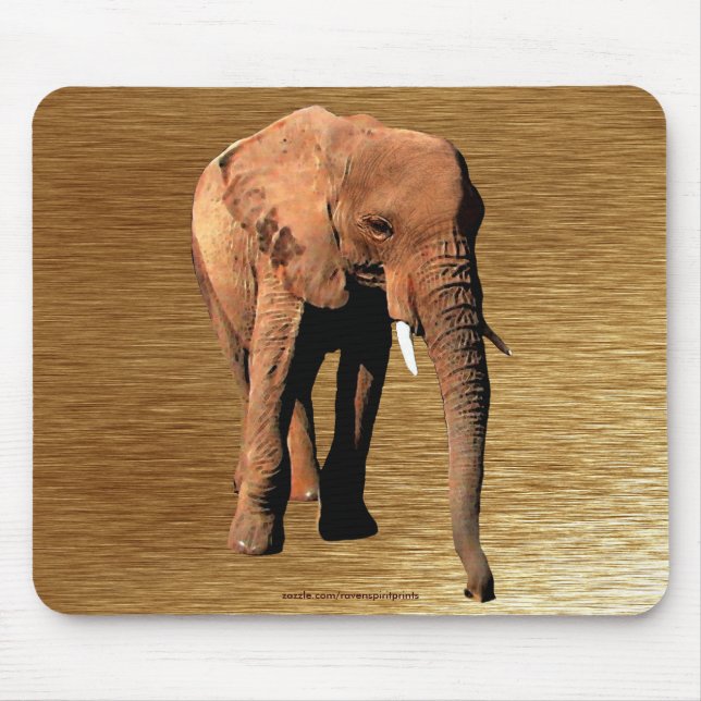 African Elephant Wildlife Supporter Mousepad (Front)