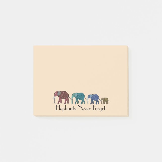 African Elephants Post-it® Notes 4 x 3 (Front)