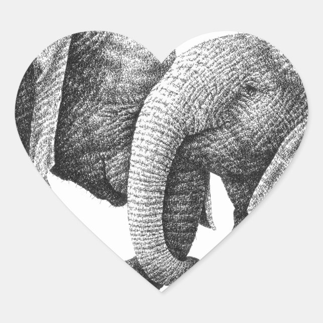 African Elephants Sticker (Front)