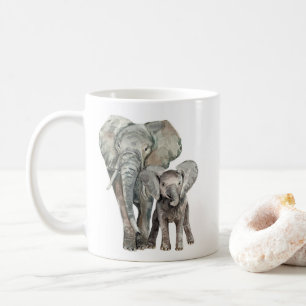 African Elephants wild animal  Coffee Mug