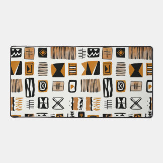 African Ethnic Abstract Design Desk Mat