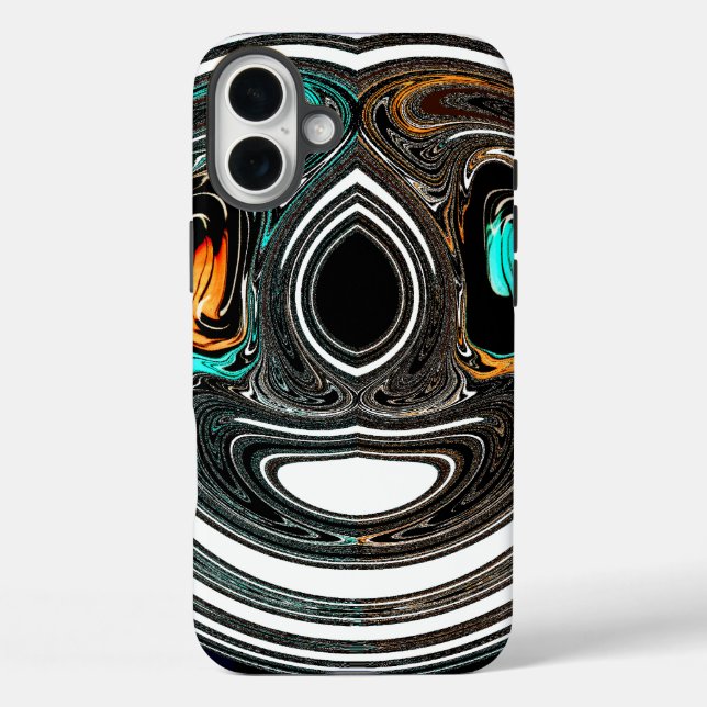 African Ethnic Doodle Zebra textured Art Print Case-Mate iPhone Case (Back)