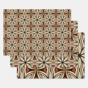 African Ethnic Inspired Pattern No1 Wrapping Paper Sheet