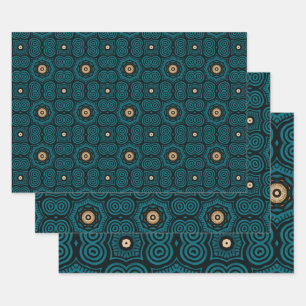 African Ethnic Inspired Pattern No5 Wrapping Paper Sheet