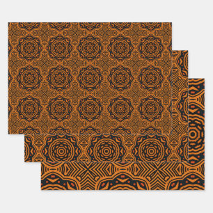 African Ethnic Inspired Pattern No6 Wrapping Paper Sheet