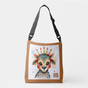 african ethnic Kwanzaa Wild Animals in Disguise Crossbody Bag