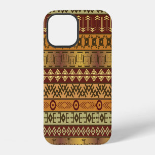 African ethnic motifs, ornamental background. iPhone 12 case