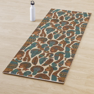 African Ethnic Pattern Art Yoga Mat