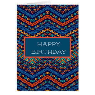 African ethnic pattern funky colors