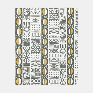 African ethnic, watercolor seamless pattern. fleece blanket