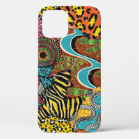 African Fabric: Wild Animal Patchwork.