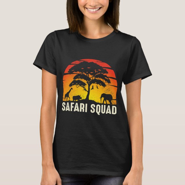 African Family Vacation Safari Squad T-Shirt (Front)