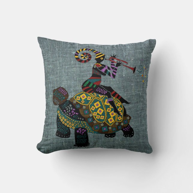 African fantasy Throw Pillow 16" x 16" (Front)