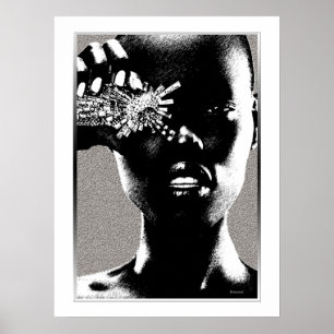 African Fashion Diamond Poster