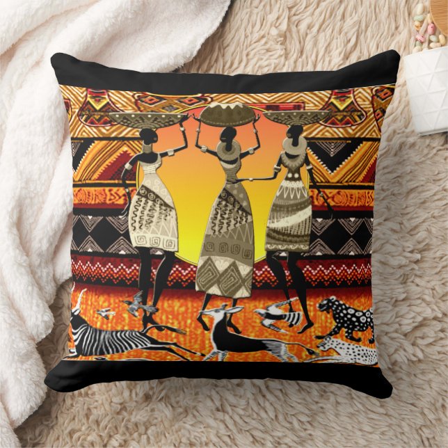 African Feast Cushion (Blanket)