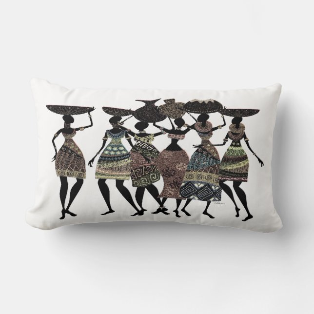 African Feast Lumbar Cushion (Front)