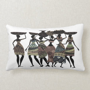 African Feast Lumbar Cushion