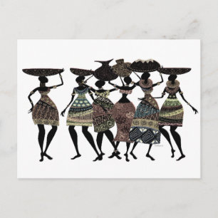 African Feast Postcard