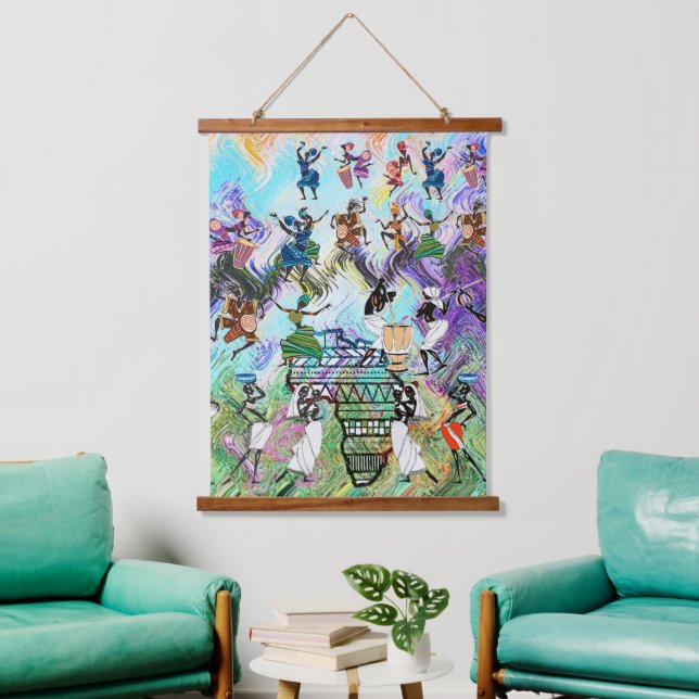 African Feast: Rhythms of Africa  Hanging Tapestry (Living Room)