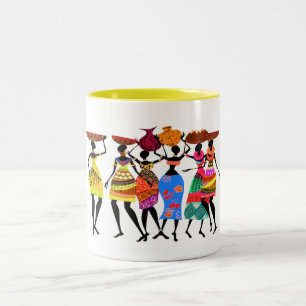 African Feast Two-Tone Coffee Mug