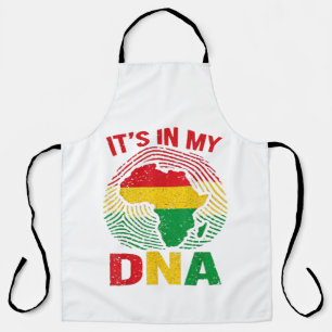 African Fingerprint Black History Apron