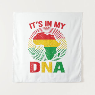 African Fingerprint Black History Tapestry
