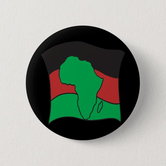 African Flag 6 Cm Round Badge (Front)