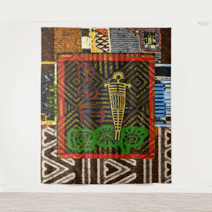 African Folk Art Tapestry