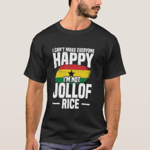 African Food Ghana Pride Happy Jollof Rice Ghanaia T-Shirt